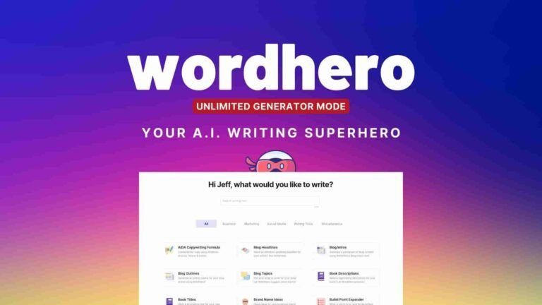 WordHero Lifetime Deal