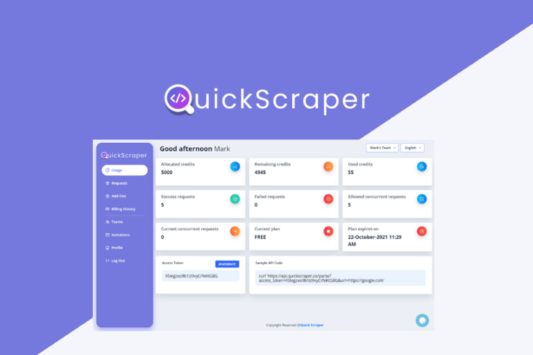 QuickScraper Lifetime Deal