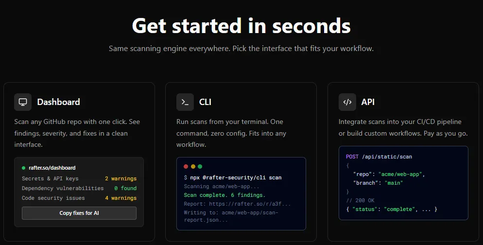 Get Started In Seconds