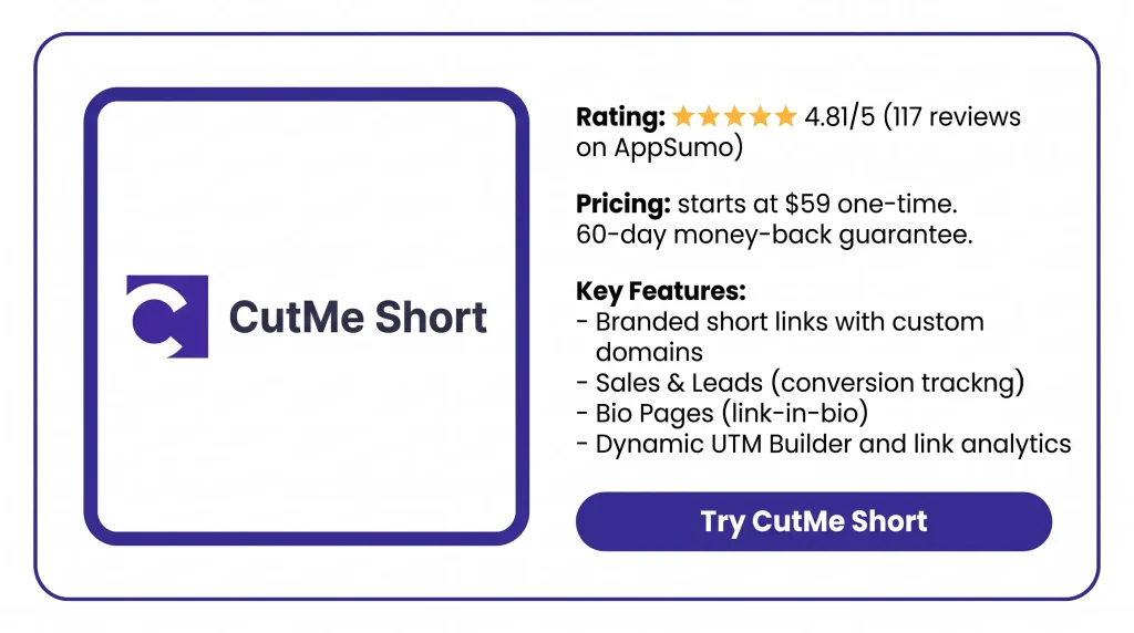 Features of the CutMe Short Lifetime Deal
