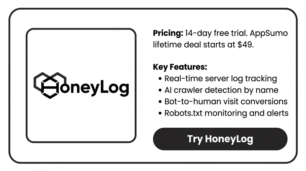 Features of the HoneyLog Lifetime Deal