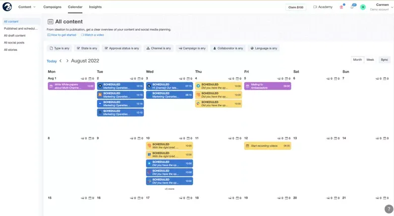 Content Calendar & Planning