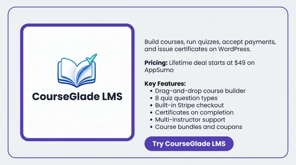 CourseGlade LMS KEY Features