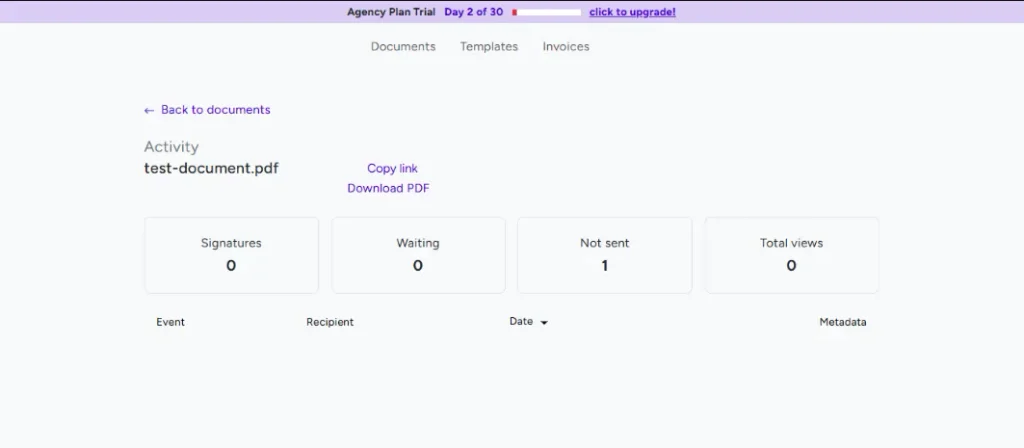Document Tracking, Audit Trails, and Email Reminders