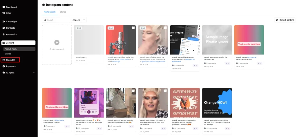 Instagram Content Publishing & Scheduling