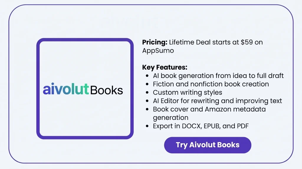 KEY Features of Aivolut Books