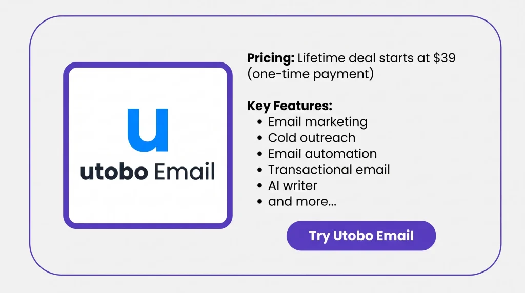 KEY Features of Utobo Email
