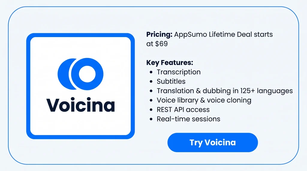 KEY Features of Voicina