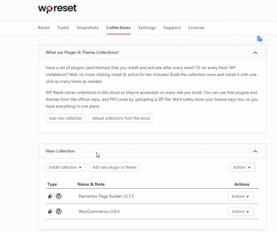 Plugin and Theme Collections