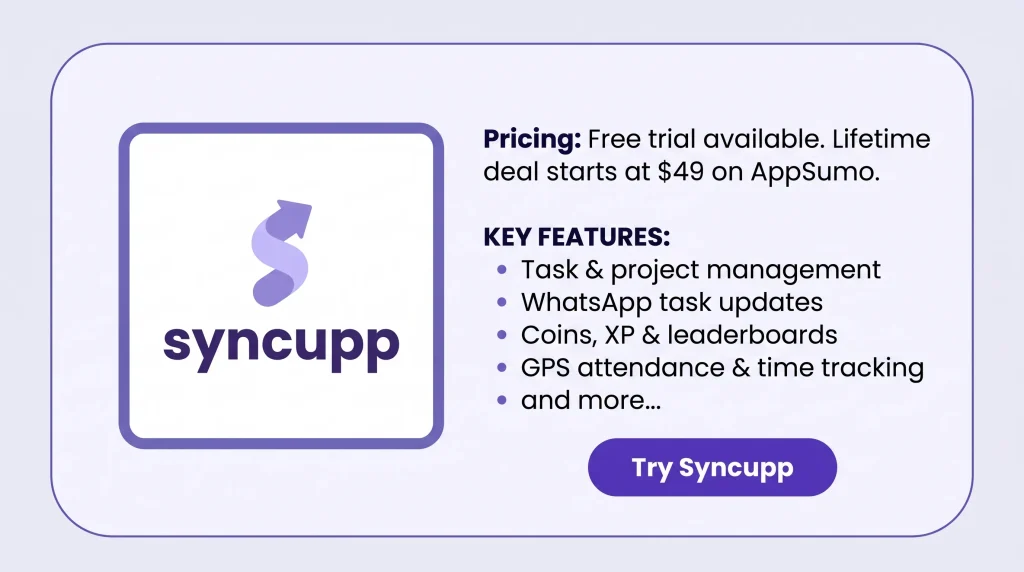 Syncupp KEY Features