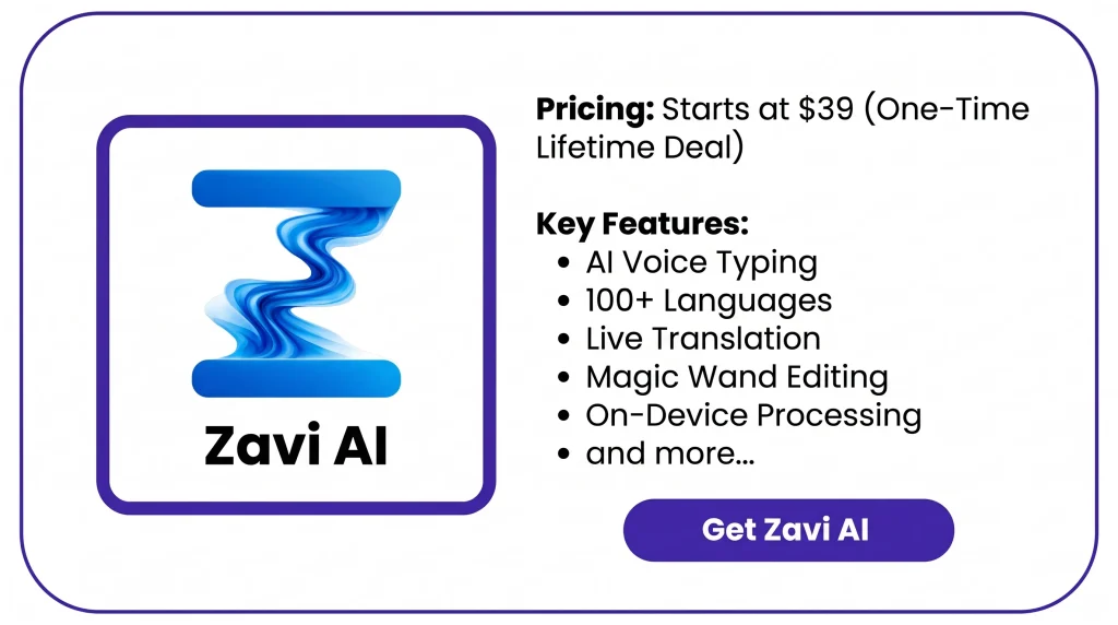 Zavi AI KEY Features